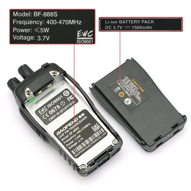 Baofeng BF-888S [5 Pack] | UHF |  5W | 16CH | CTCSS/DCS | Emergency Alarm | Flashlight - Image 6