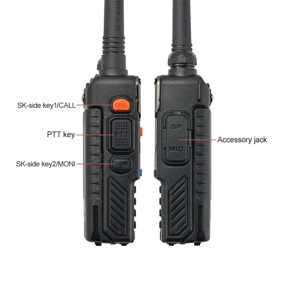 Baofeng UV-5R PLUS [5 Pack] | DUAL BAND | 4/1W | 128CH | FLASHLIGHT - Image 3