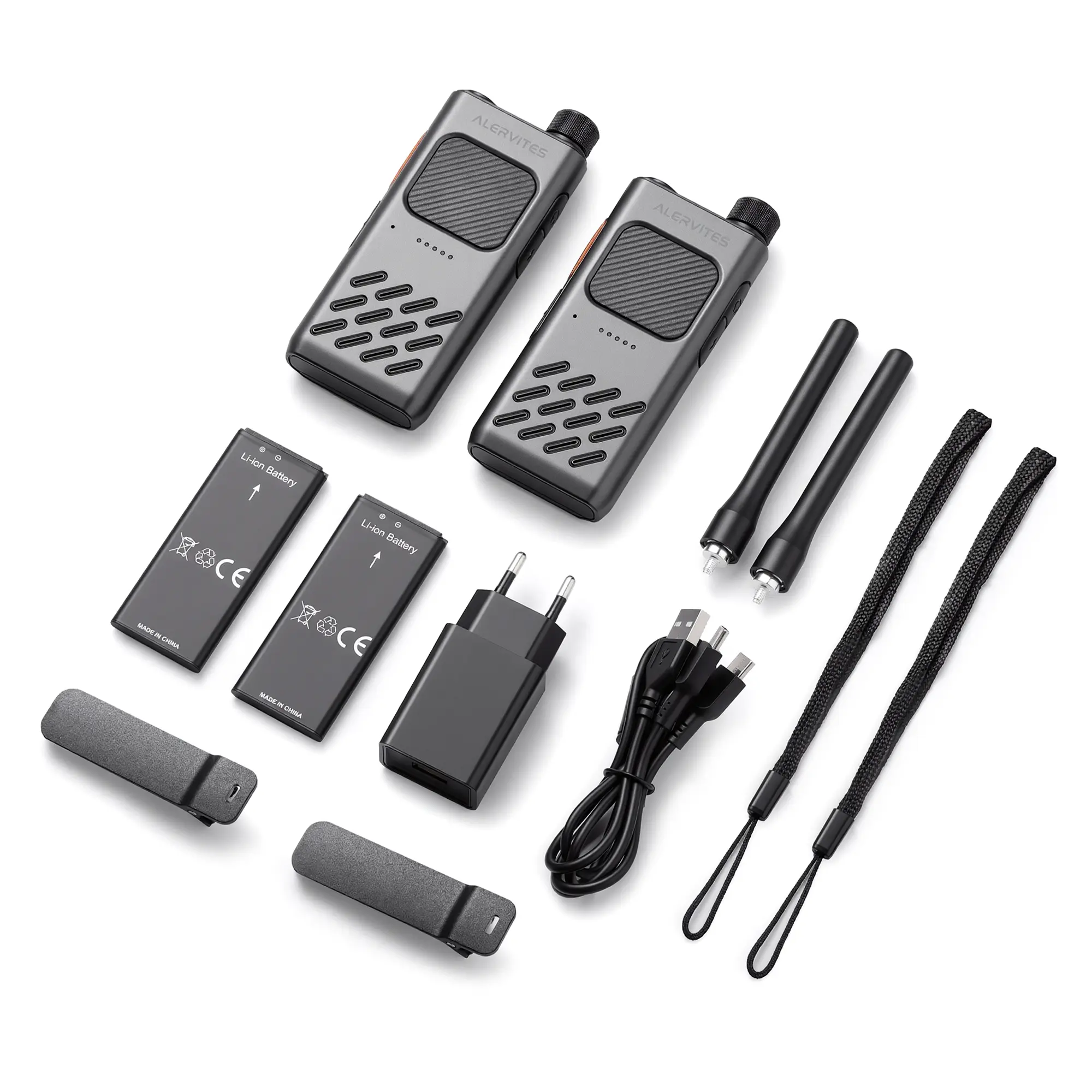 Alervites AT2 Smart UHF Radio | Off-Grid Text & Pic | App Control & Programming | 16mm Ultra-Thin | Dual-PTT | 2200mAh | USB-C Charging - Image 3