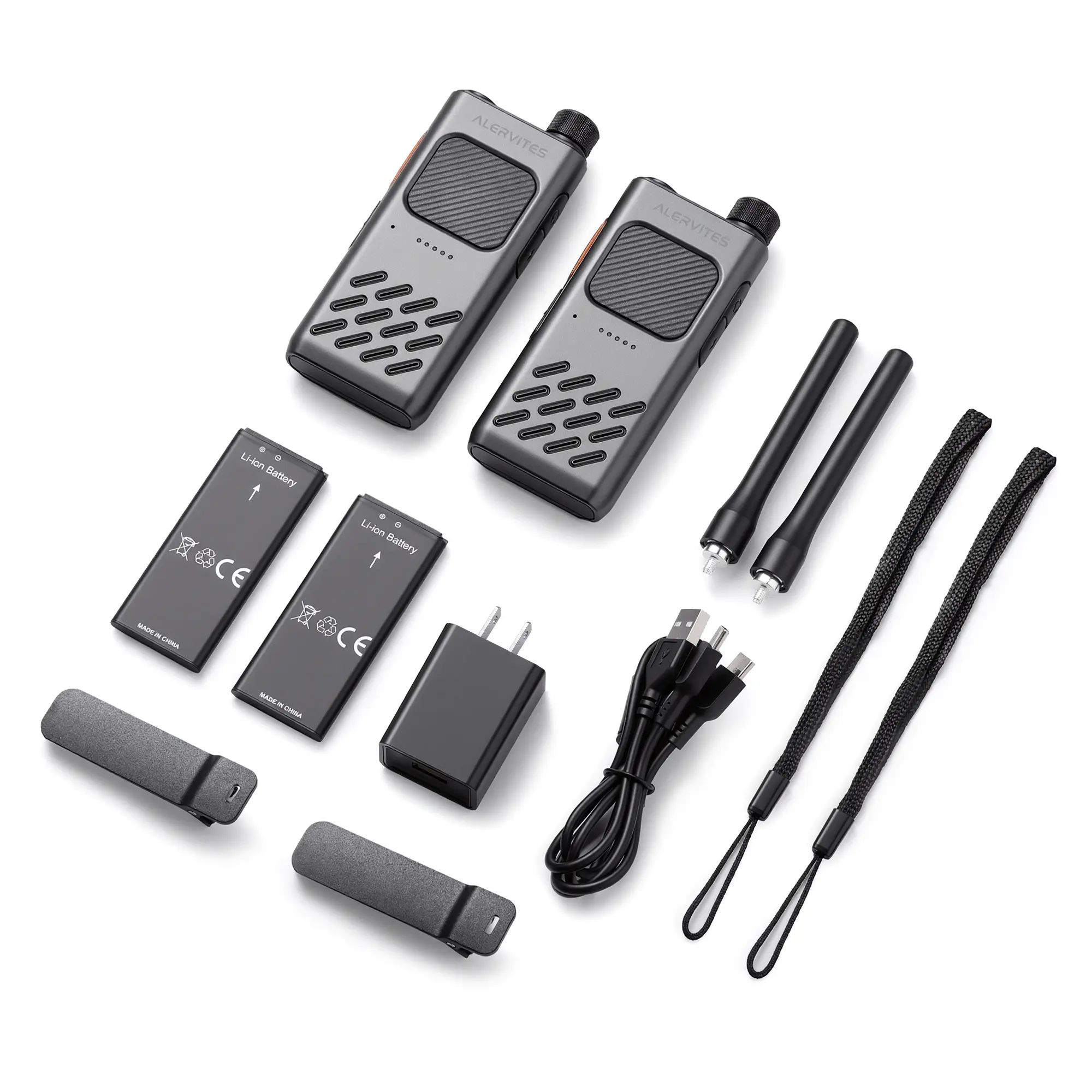 Alervites AT2 Smart UHF Radio | Off-Grid Text & Pic | App Control & Programming | 16mm Ultra-Thin | Dual-PTT | 2200mAh | USB-C Charging - Image 4