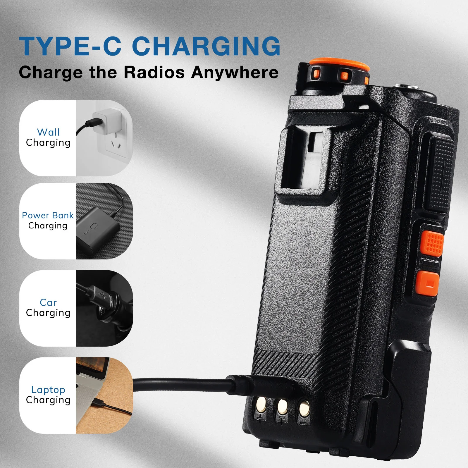 Baofeng BC-K626 | 2600 mAh Original Battery for K6 | Type-C Charging | 7.4V - Image 5