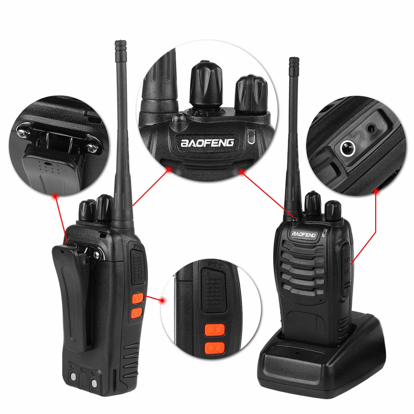 Baofeng BF-888S [10 Pack + 10 Acoustic Earpiece + Cable] [DISCONTINUED] - Image 4