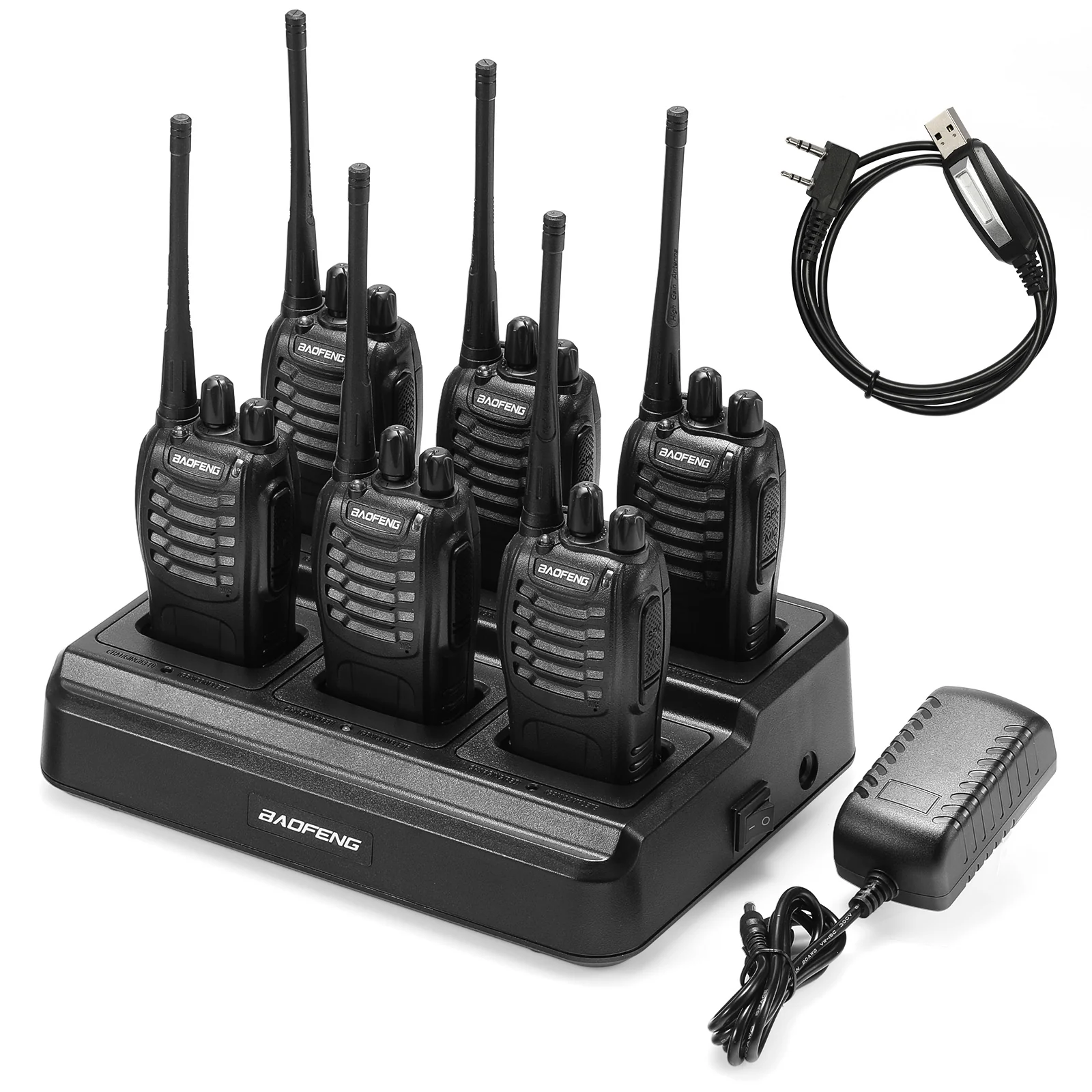 Baofeng BF-888S [6 Packs] with Bulk Charger | UHF | 5W | 16CH | CTCSS/DCS | Flashlight - Image 4