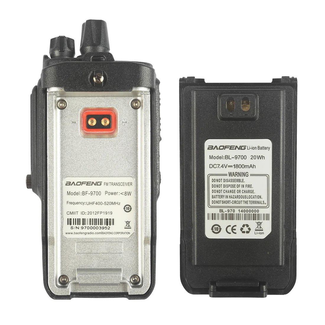 Baofeng BF-9700 | UHF | 7/5/1W | Waterproof | Noise Reduction | 1800mAh | with Cable [DISCONTINUED] - Image 8