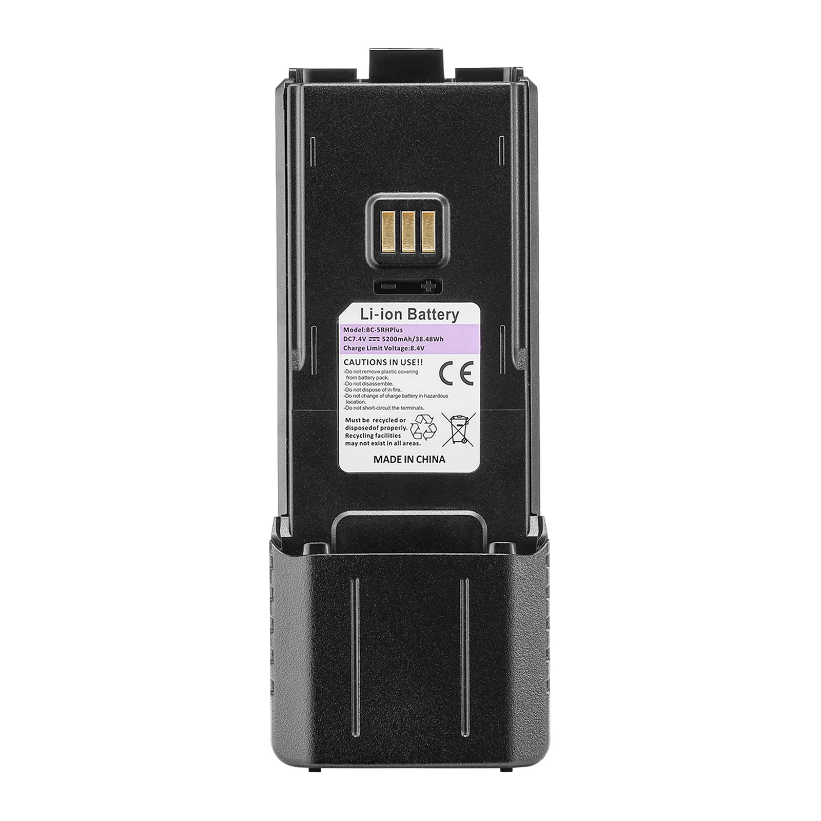 Baofeng BL-5RHPlus 5200mAh Battery | USB-C Charging | For UV-5G Plus/UV-5RM Plus/UV-5RM GPS