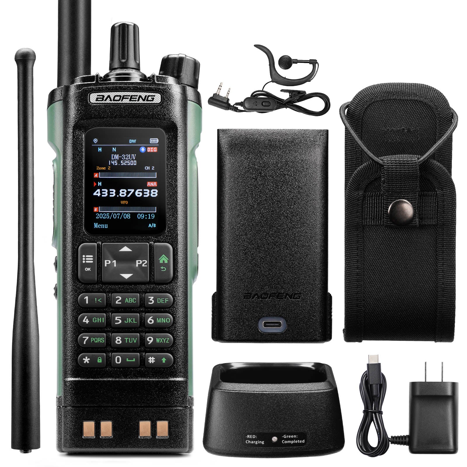 Baofeng DM-32UV 10W DMR Ham Radio | GPS & Digital APRS | UHF/VHF/AM/FM/NOAA | NOAA Alert | Tier II Dual Slot | 2” Color Display | 4K Channels | 50K Contacts - Image 14