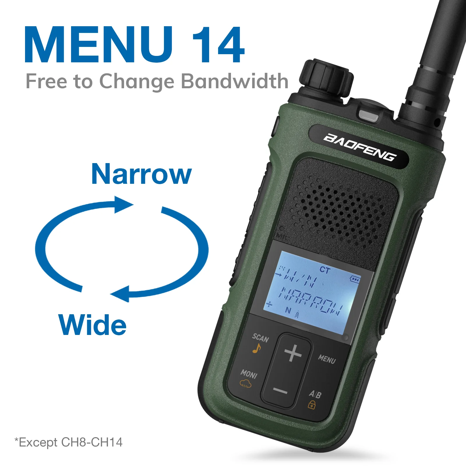 Baofeng G11S GMRS Radio [1 Pair] | 3W | UHF VHF Receiver | Repeater Capable | NOAA | DIY Repeater Channel - Image 3