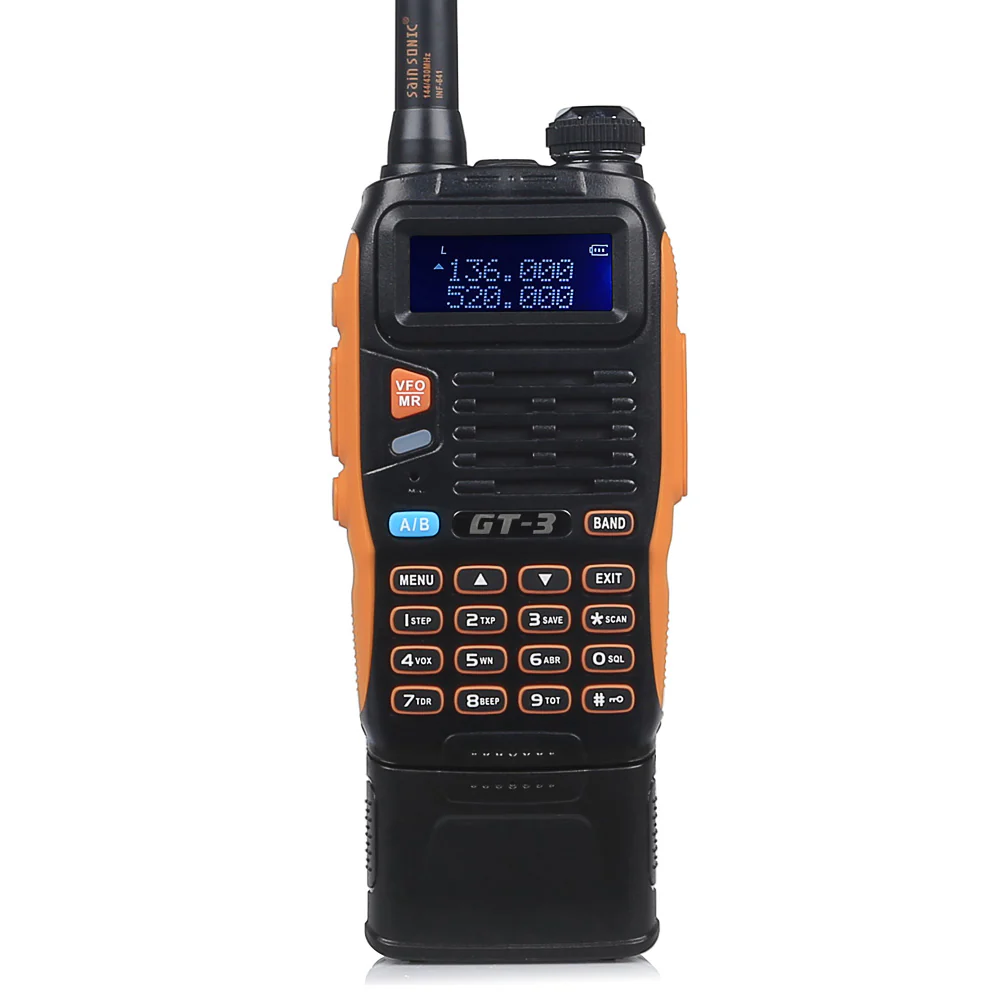 Baofeng GT-3 Mark II | Dual Band | 5W | Better Antenna | 3800mAh | Flashlight Radio [DISCONTINUED]