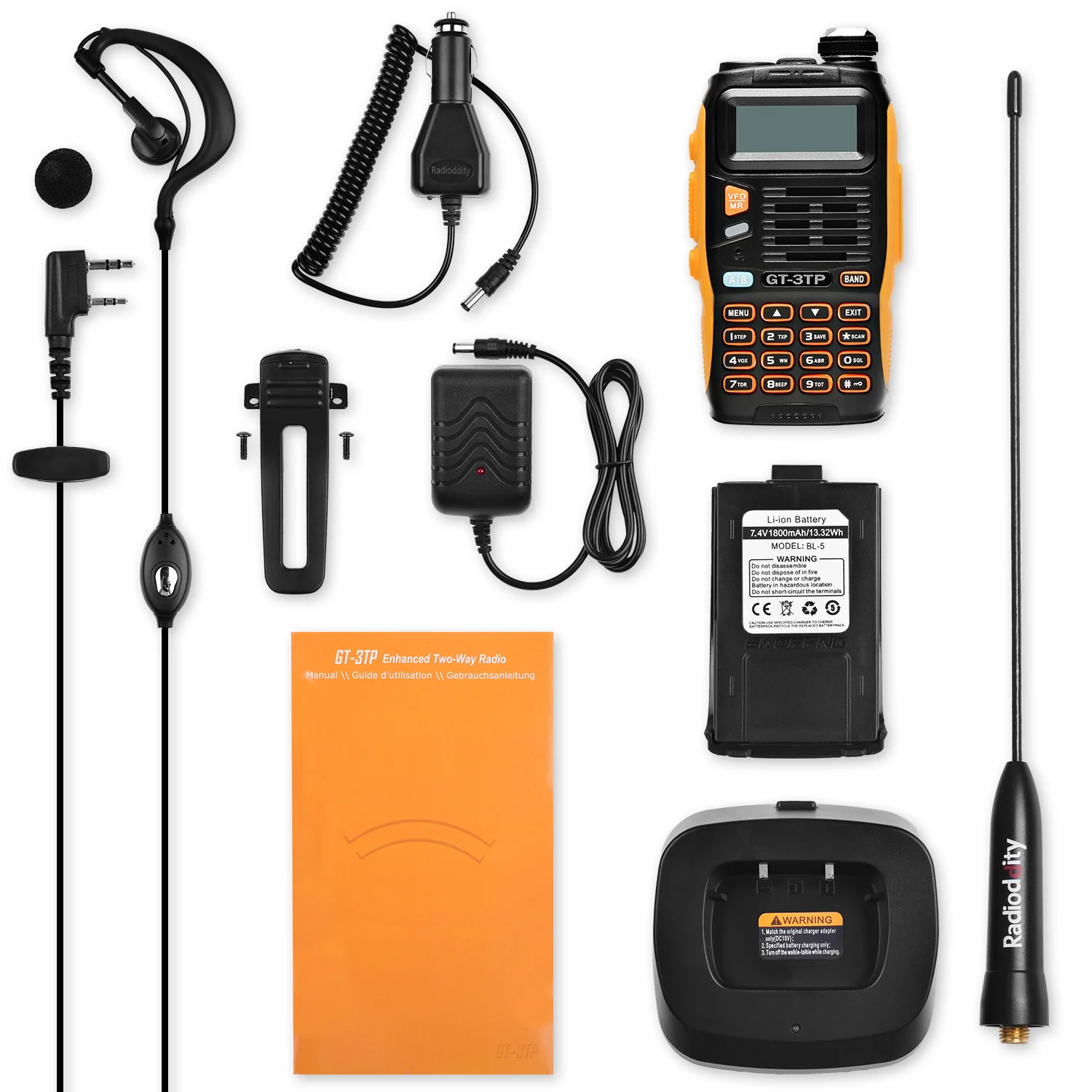 Baofeng GT-3TP Mark III Two way Radio + Remote Speaker + Programming Cable [DISCONTINUED] - Image 8