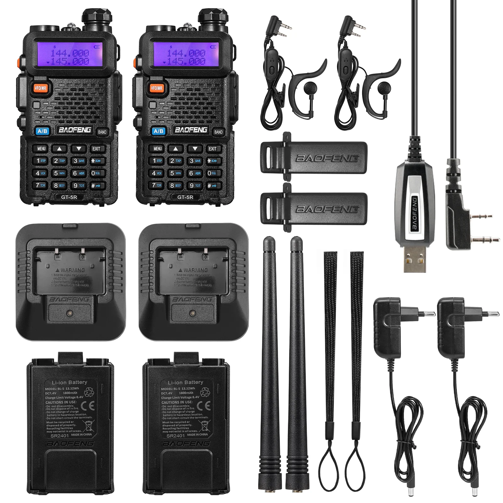 Baofeng GT-5R 5W Dual Band Radio [Upgraded Legal Version of UV-5R] - Image 16