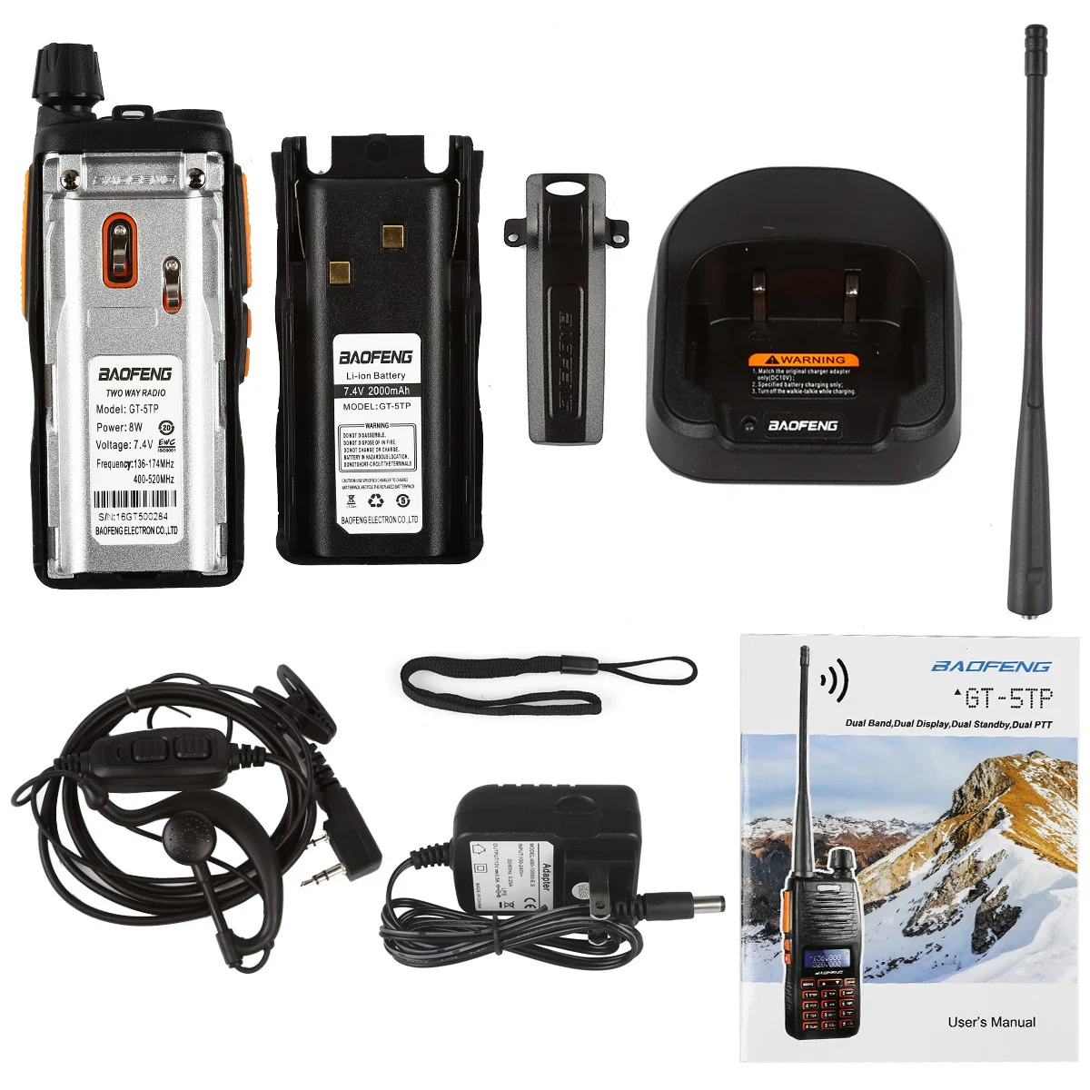 Baofeng GT-5TP | Dual Band | Tri-Power | Dual PTT | Up to 8W | 2000mAh - Image 12