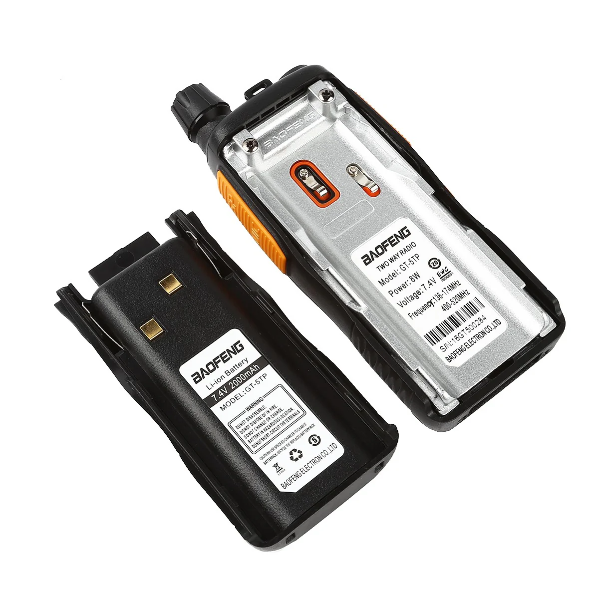 Baofeng GT-5TP Two-Way Radio [2 Packs] + Cable [DISCONTINUED] - Image 6