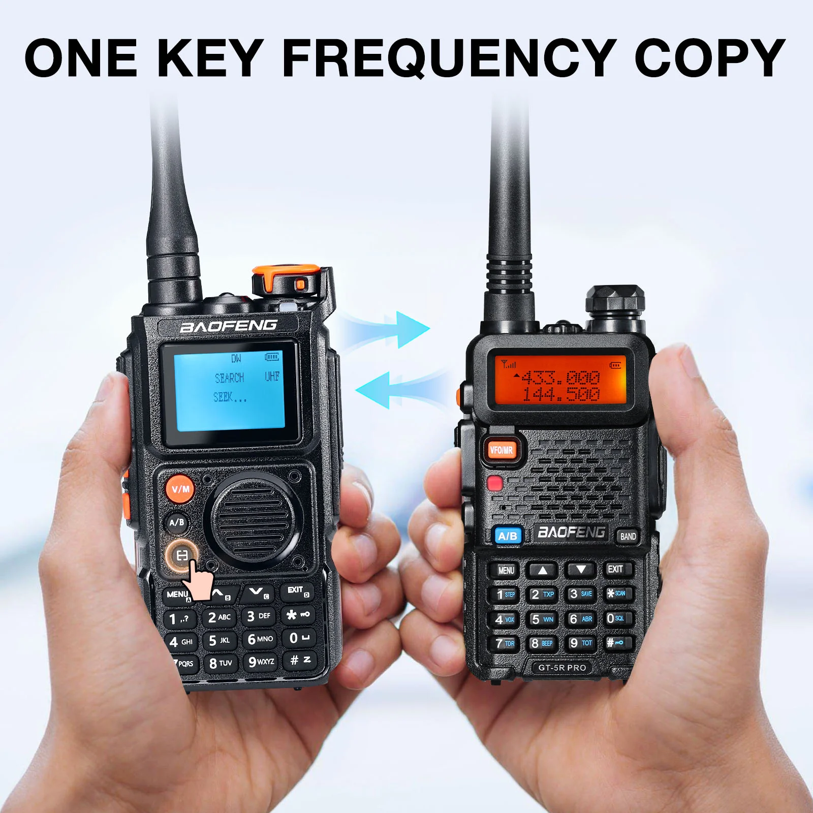 Baofeng K6 Tri-Band Radio | 5W | 999 CH | UHF/VHF/1.25M/NOAA/FM/Air Receiver | Reverse Repeater Freq | 2600mAh Type-C Battery - Image 2