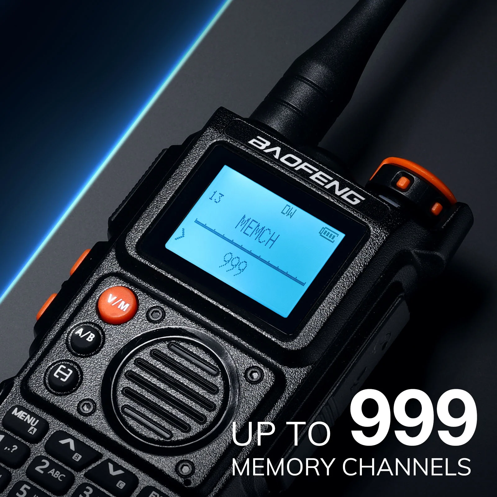 Baofeng K6 Tri-Band Radio | 5W | 999 CH | UHF/VHF/1.25M/NOAA/FM/Air Receiver | Reverse Repeater Freq | 2600mAh Type-C Battery - Image 4
