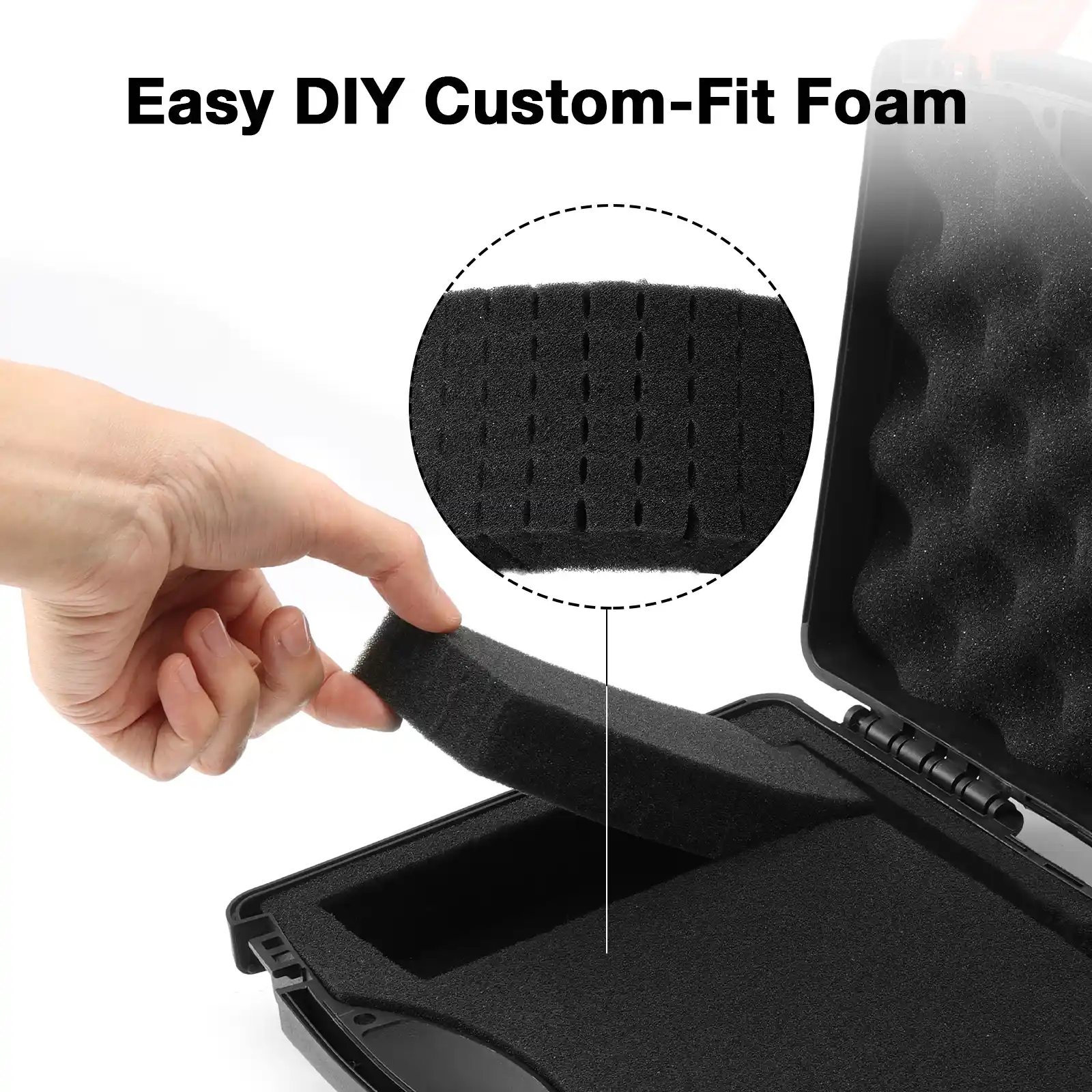 Baofeng PB6 Carrying Case | Customizable Pluck Foam | For UV-5R/UV-5RM Plus/UV-5R Mini/K5 Plus/UV-5G Plus - Image 5
