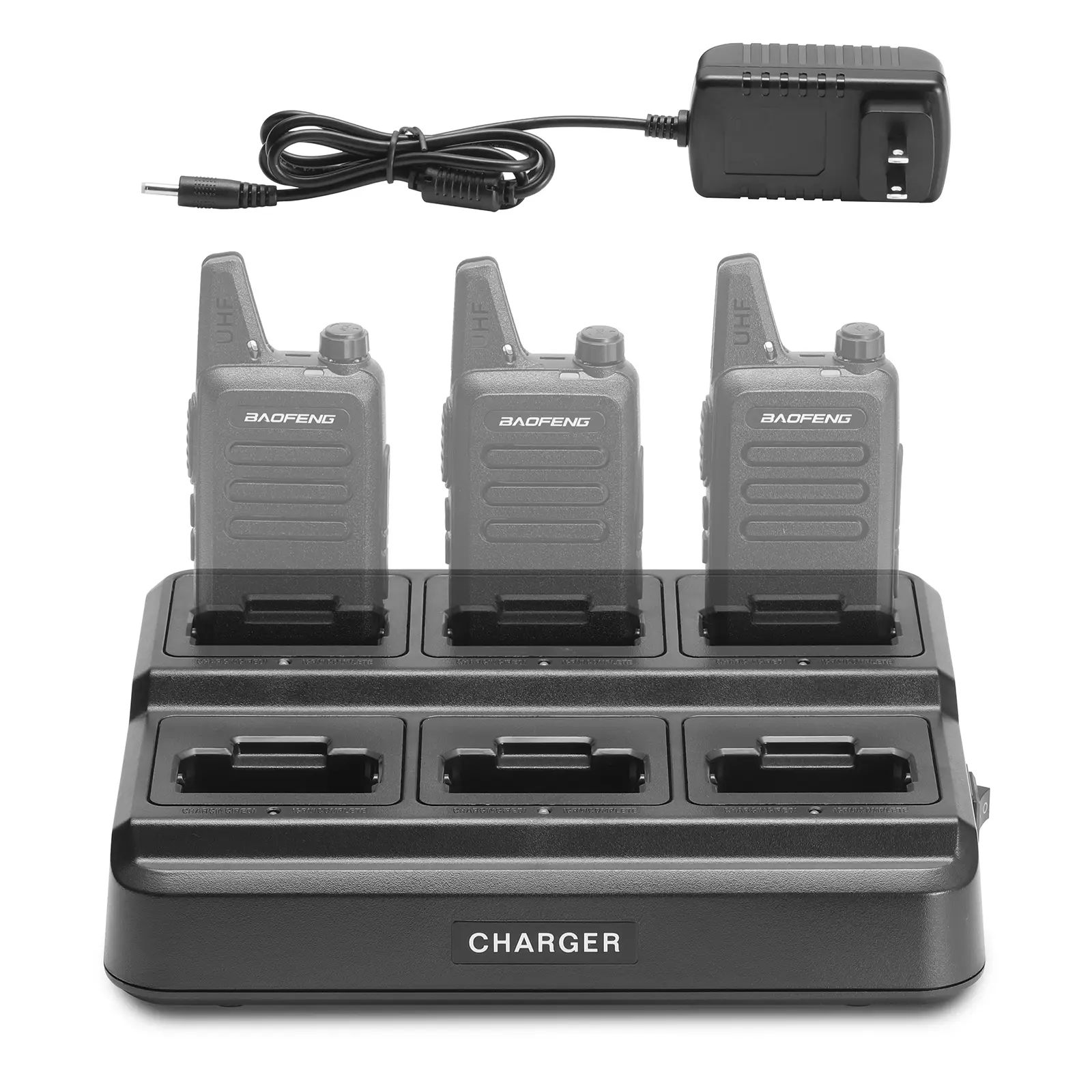 Baofeng RT22 Six-Way Charger |  Multi-Unit Charging Station Base | For Baofeng T22 & Retevis RT22/RT22S/RB19/RB19P/RB39 /RB39P |  Rapid Charger - Image 2