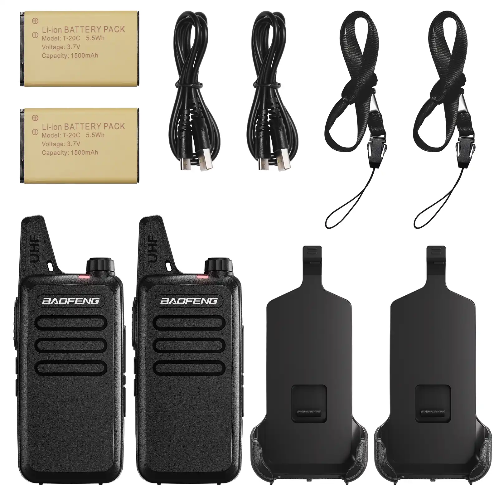 Baofeng T22 FRS/PMR Radio | USB-C Charging | 1500mAh Battery | Portable Walkie Talkie for Hotel/Restaurant/Construction - Image 10