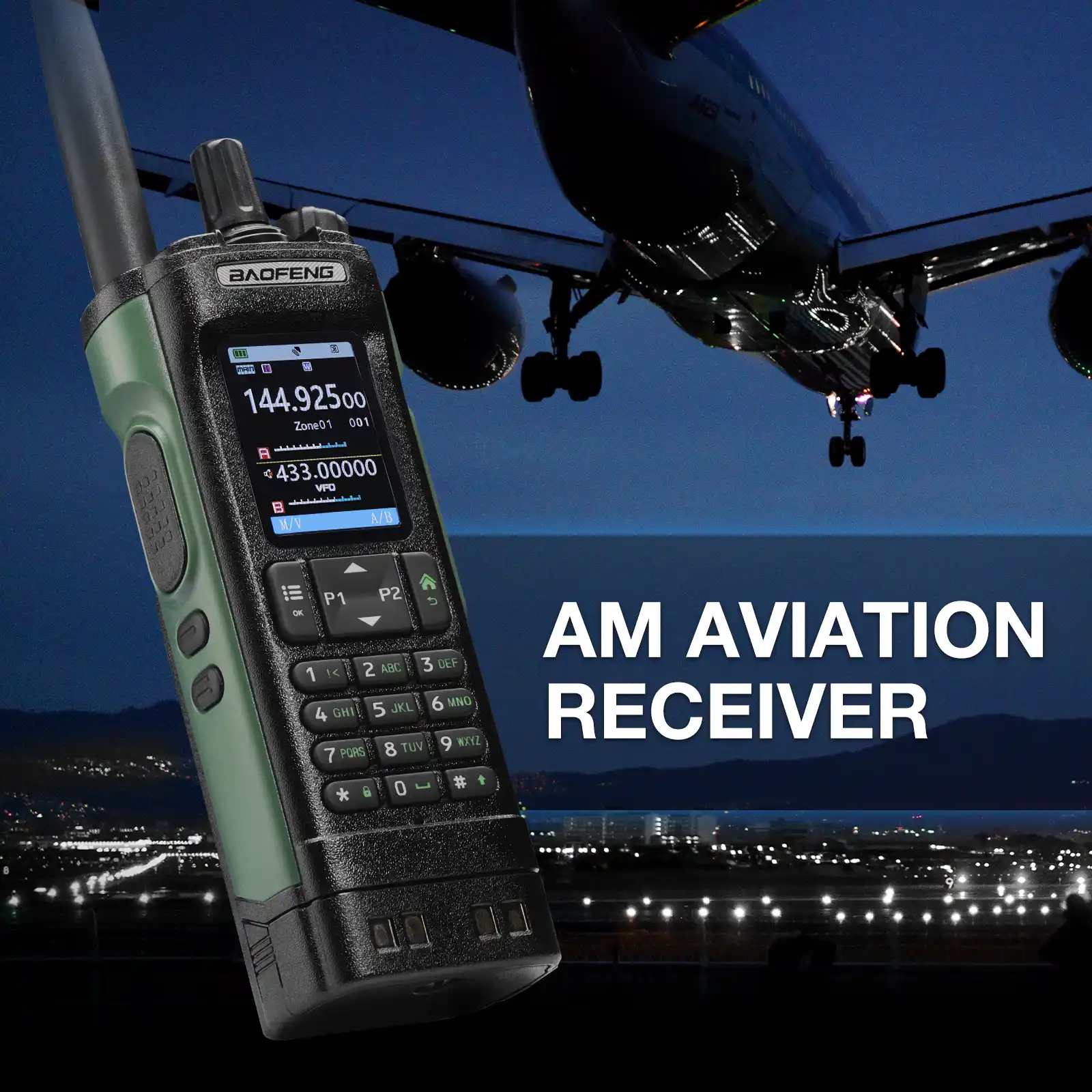 Baofeng UV-32 Ham Radio | 10W | Multi-Band | GPS | APP & CHIRP Programmable | 2.0” Large Color Display | 1000CHs | NOAA/Airband Receiver - Image 6