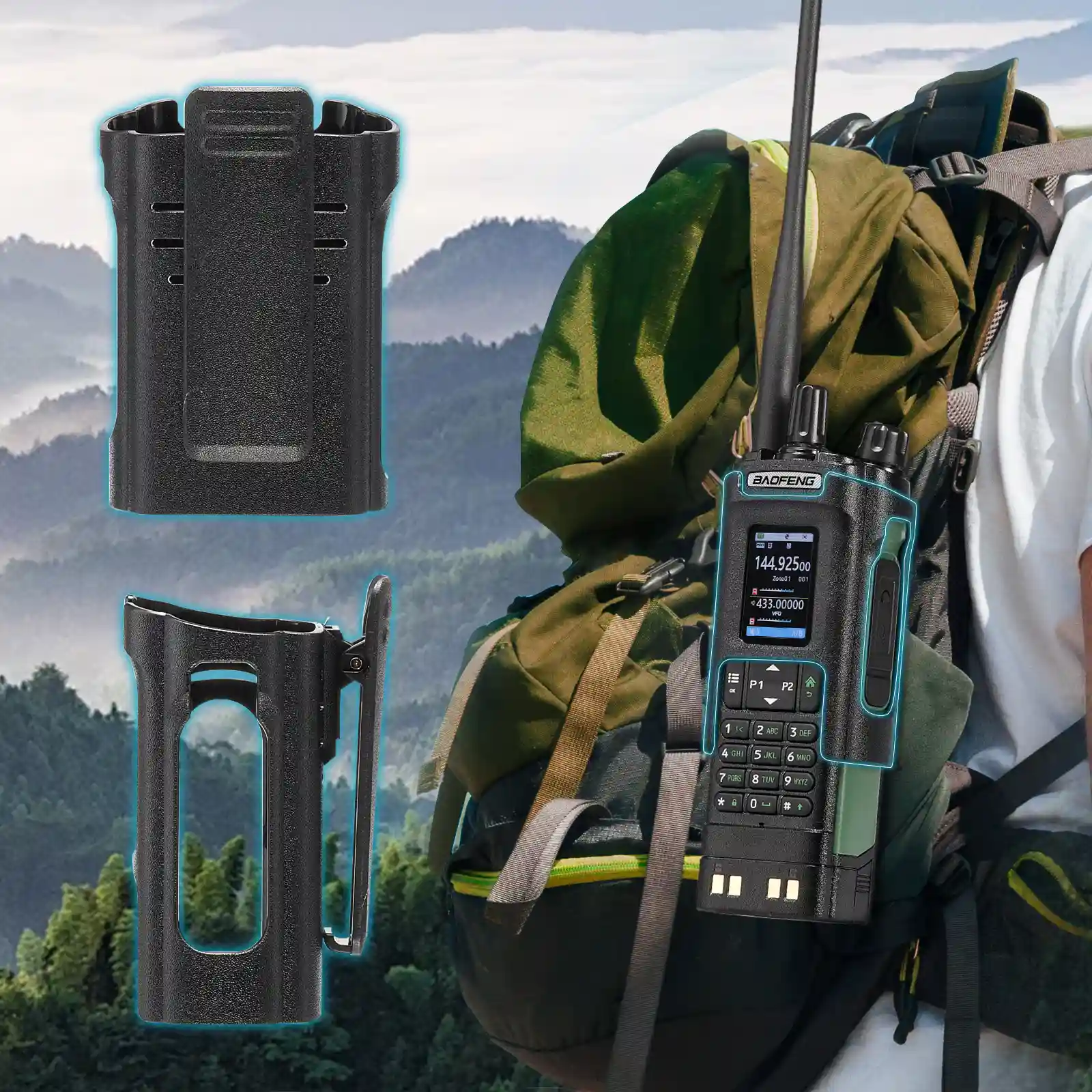 Baofeng UV-32 Ham Radio | 10W | Multi-Band | GPS | APP & CHIRP Programmable | 2.0” Large Color Display | 1000CHs | NOAA/Airband Receiver - Image 9