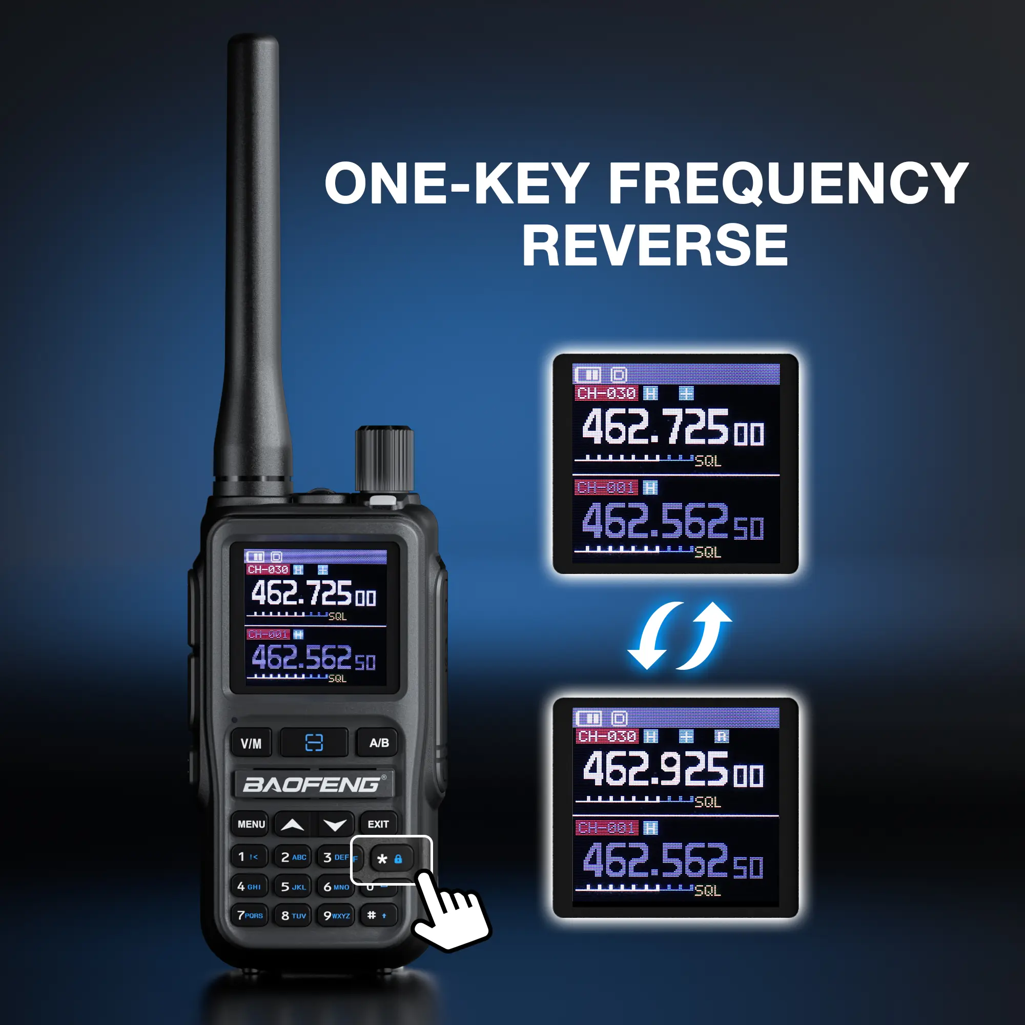 Baofeng UV-5G Mini GMRS Radio | 5W | APP Programming | 1.44 Inch Color Screen | 999CH | NOAA | USB-C Charging - Image 5