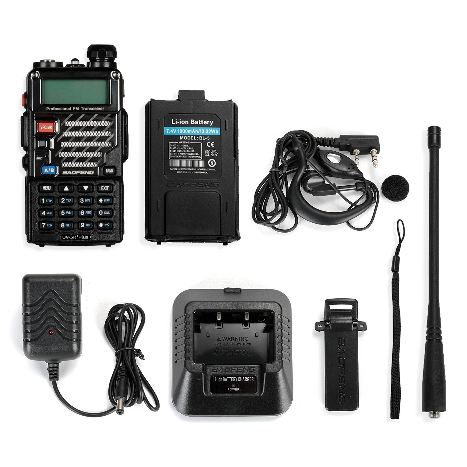 Baofeng UV-5R PLUS | DUAL BAND | 4/1W | 128CH | FLASHLIGHT | with Cable [DISCONTINUED] - Image 10