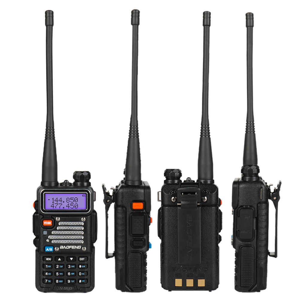 Baofeng UV-5RX3 [5 Packs] | Tri-band 1.25M | Tri-color LCD | 2 Antennas | with Cable | Support CHIRP Programming - Image 13