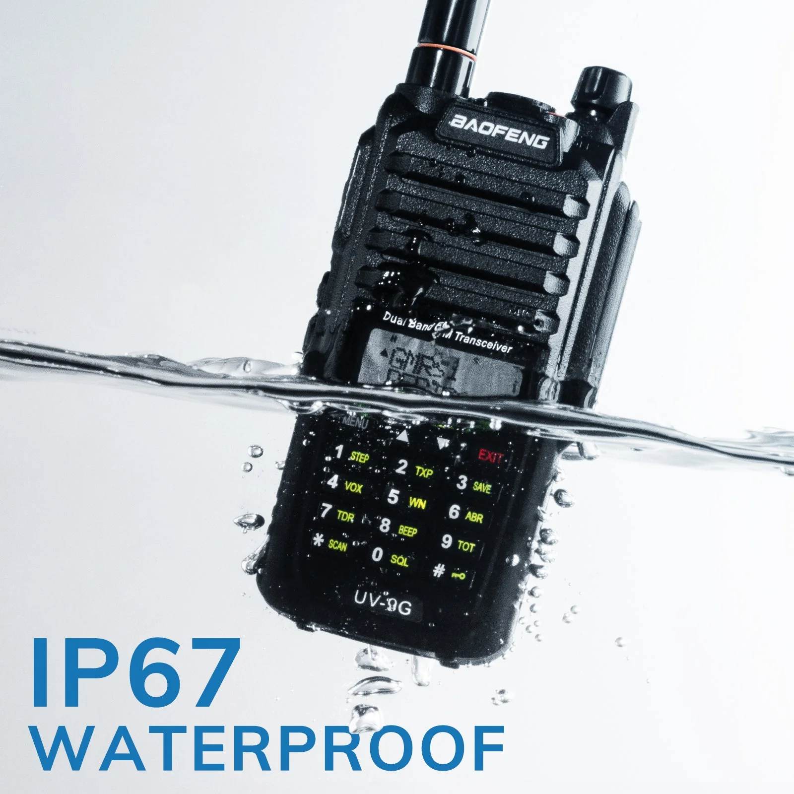 Baofeng UV-9G GMRS Radio [2 Packs] | 5W | IP67 Waterproof | Repeater Capable | V/UHF Scanner | NOAA - Image 6
