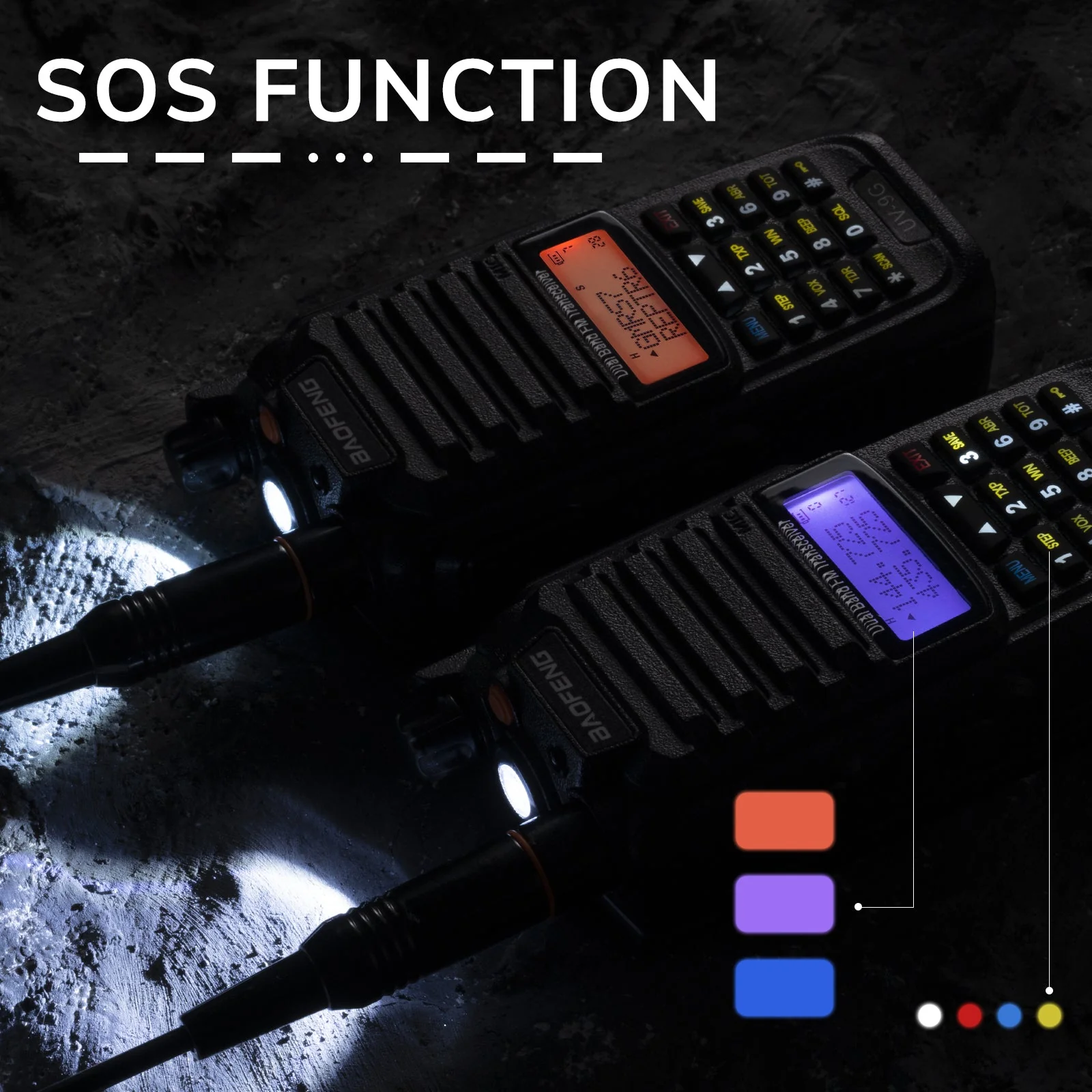 Baofeng UV-9G GMRS Radio [2 Packs] | 5W | IP67 Waterproof | Repeater Capable | V/UHF Scanner | NOAA - Image 8