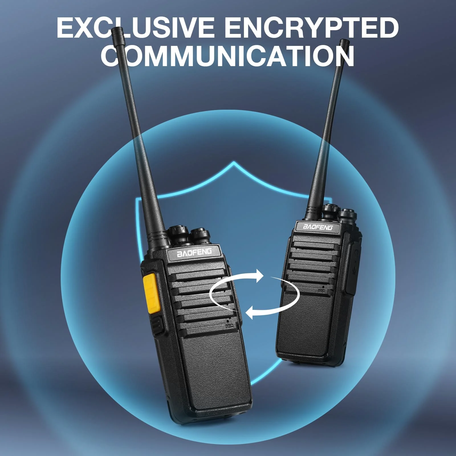 Baofeng V1D Two Way Radio | UHF | Noise Reduction | Frequency Copy | Privacy Encryption | VOX | 4 Pack - Image 7