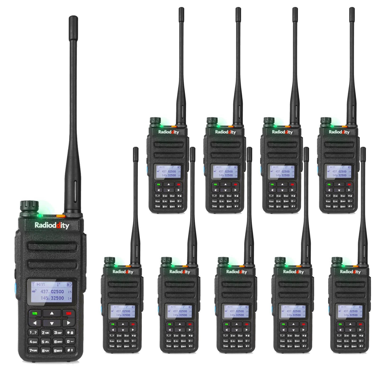 GD-77 DMR Dual Band Dual Time Slot Two Way Radio + Cable [10 Pack] [DISCONTINUED]