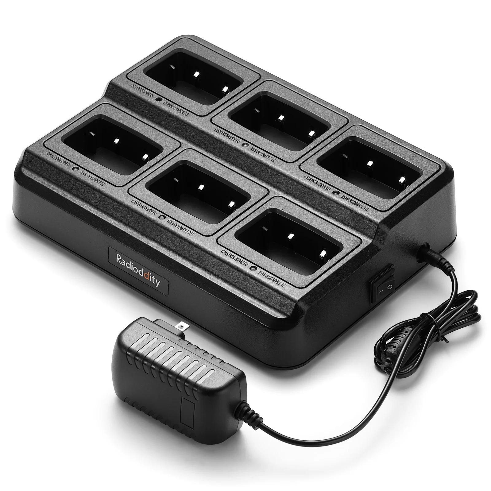 Radioddity GA-2S UHF Radio | VOX | Squelch | with 6-Way Charger Station [6 Pack+Cable] - Image 11