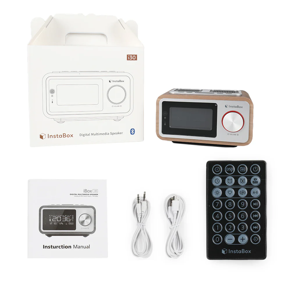 Instabox i30 Wooden Clock Radio & Bluetooth Speaker [DISCONTINUED] - Image 5
