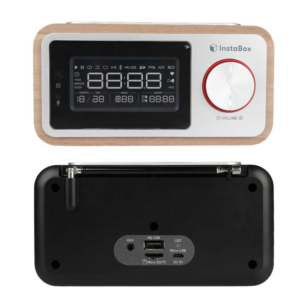 Instabox i30 Wooden Clock Radio & Bluetooth Speaker [DISCONTINUED] - Image 6
