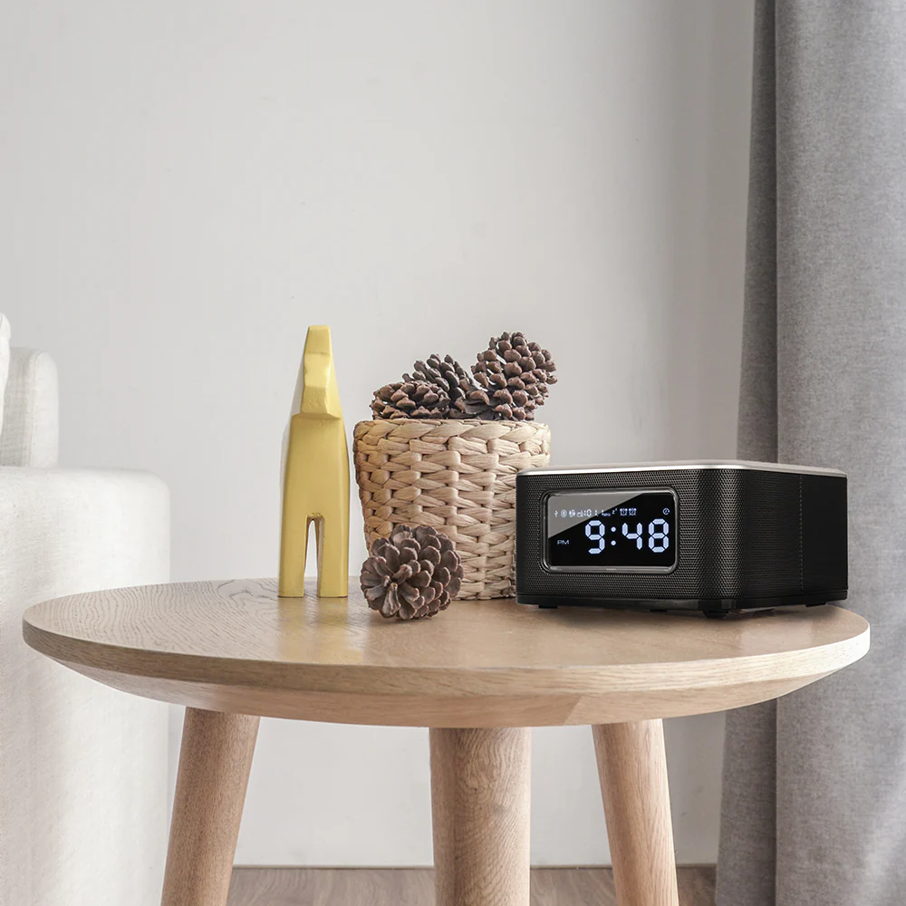 InstaBox W33 Wireless Charging Alarm Clock Radio Dual Speaker [DISCONTINUED] - Image 12