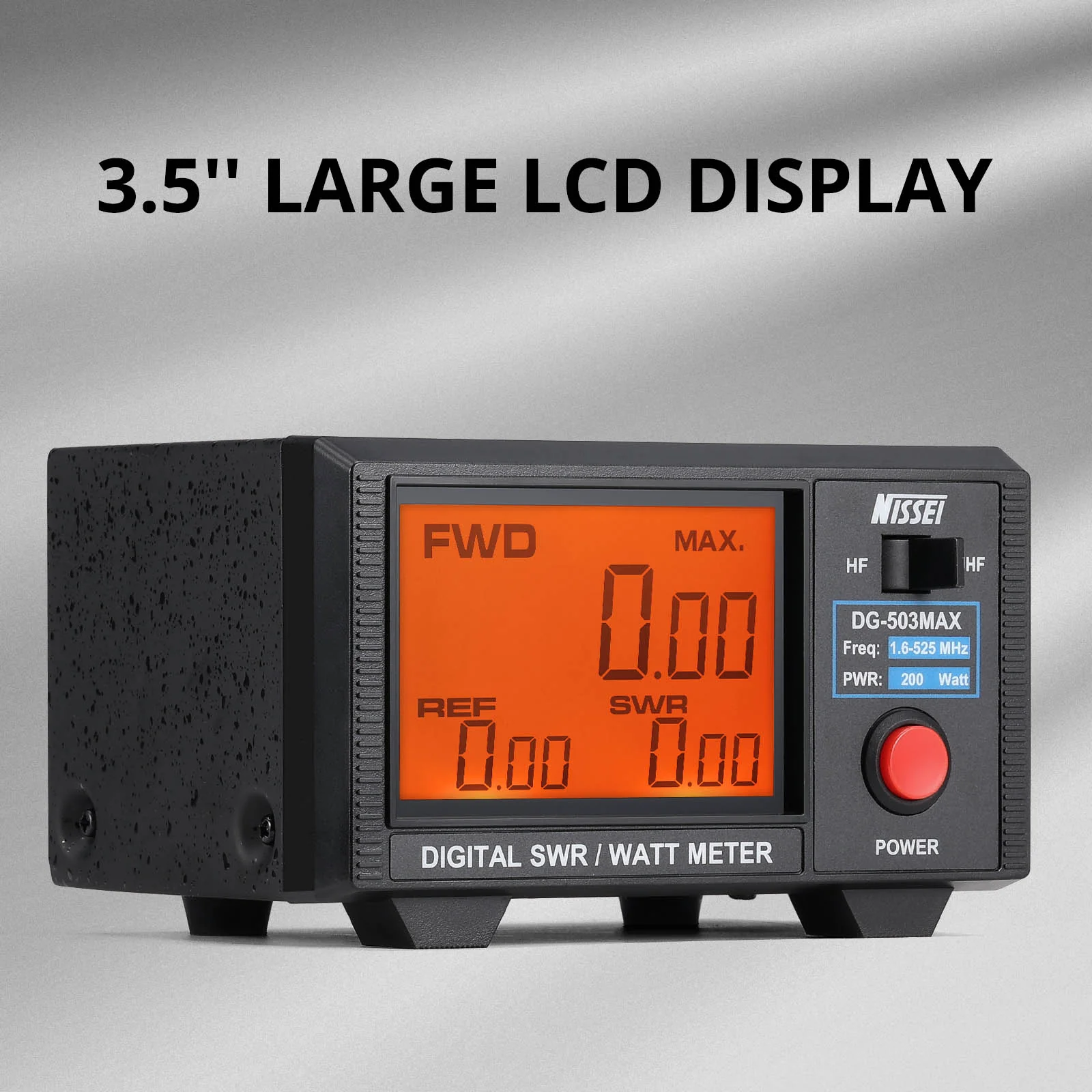 NISSEI DG-503 / DG-503MAX SWR Meter | HF/Dual Band | 3.5" LCD Screen | Max 200W | CW/FM/FDMA/DMR/AM/SSB - Image 5