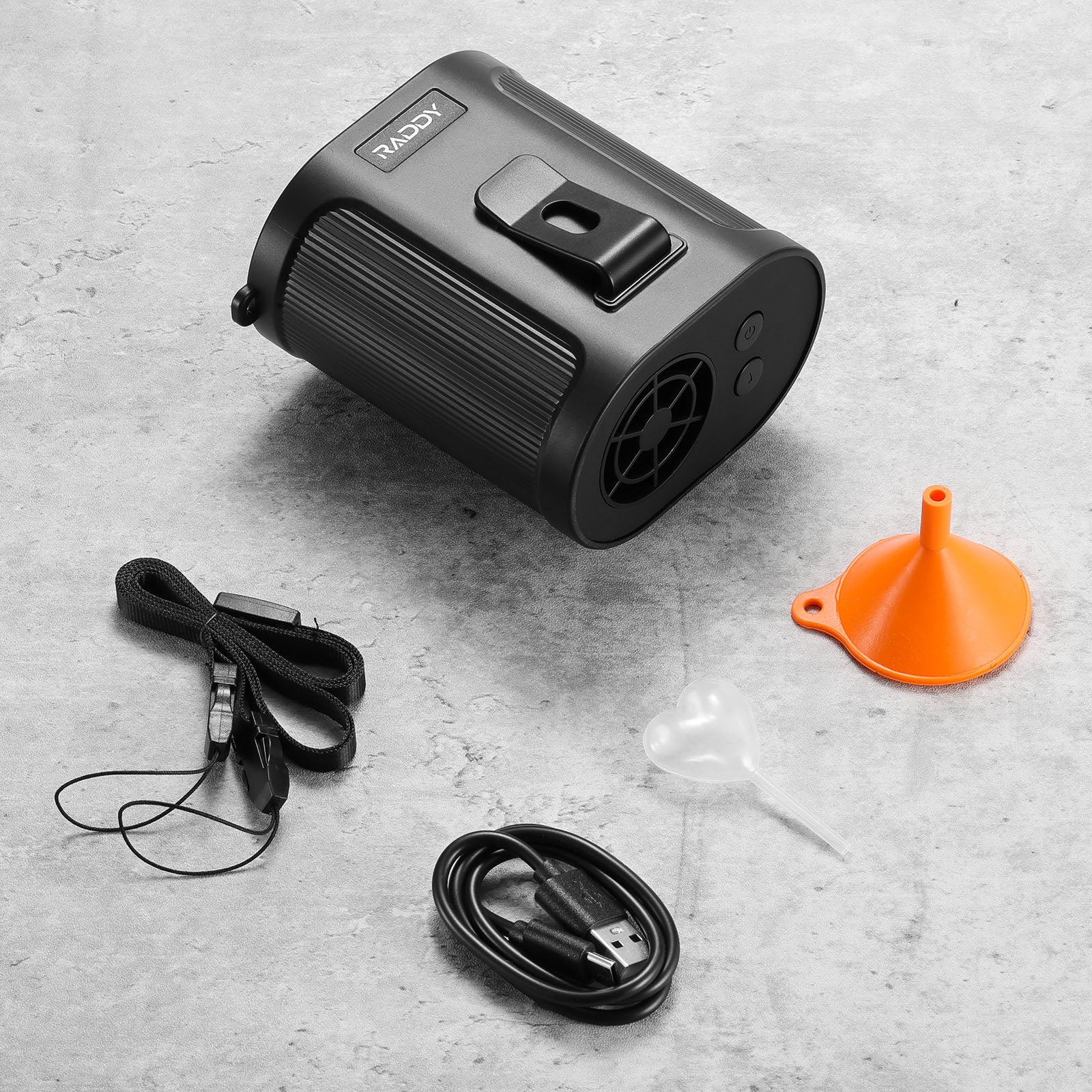 Raddy CF6 Portable Waist Fan | 14500RPM Strong Airflow | 5 Speeds | Rechargeable 4000mAh Battery | For Camping/Outdoor/Travel - Image 7