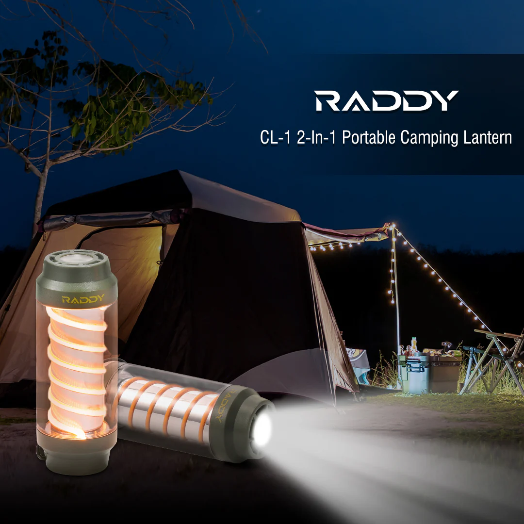 Raddy CL-1 Camping Lantern |  Portable Rechargeable Flashlight | 7 Light Modes | IPX6 Waterproof - Image 5