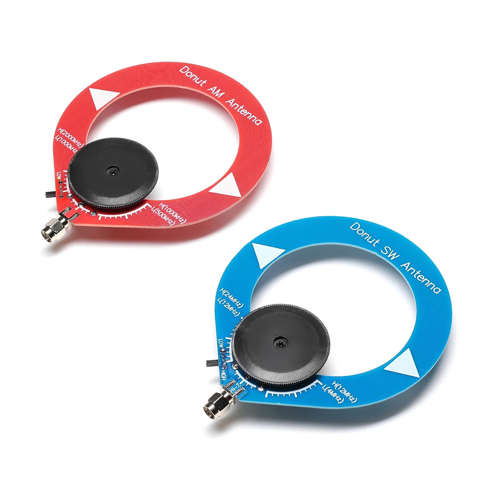 Raddy Donut MW SW Antenna | Portable Mini Loop | MW (500kHz-2000kHz) & SW (4MHz-24MHz) | SMA-Male | For Malahit DSP1/DSP2