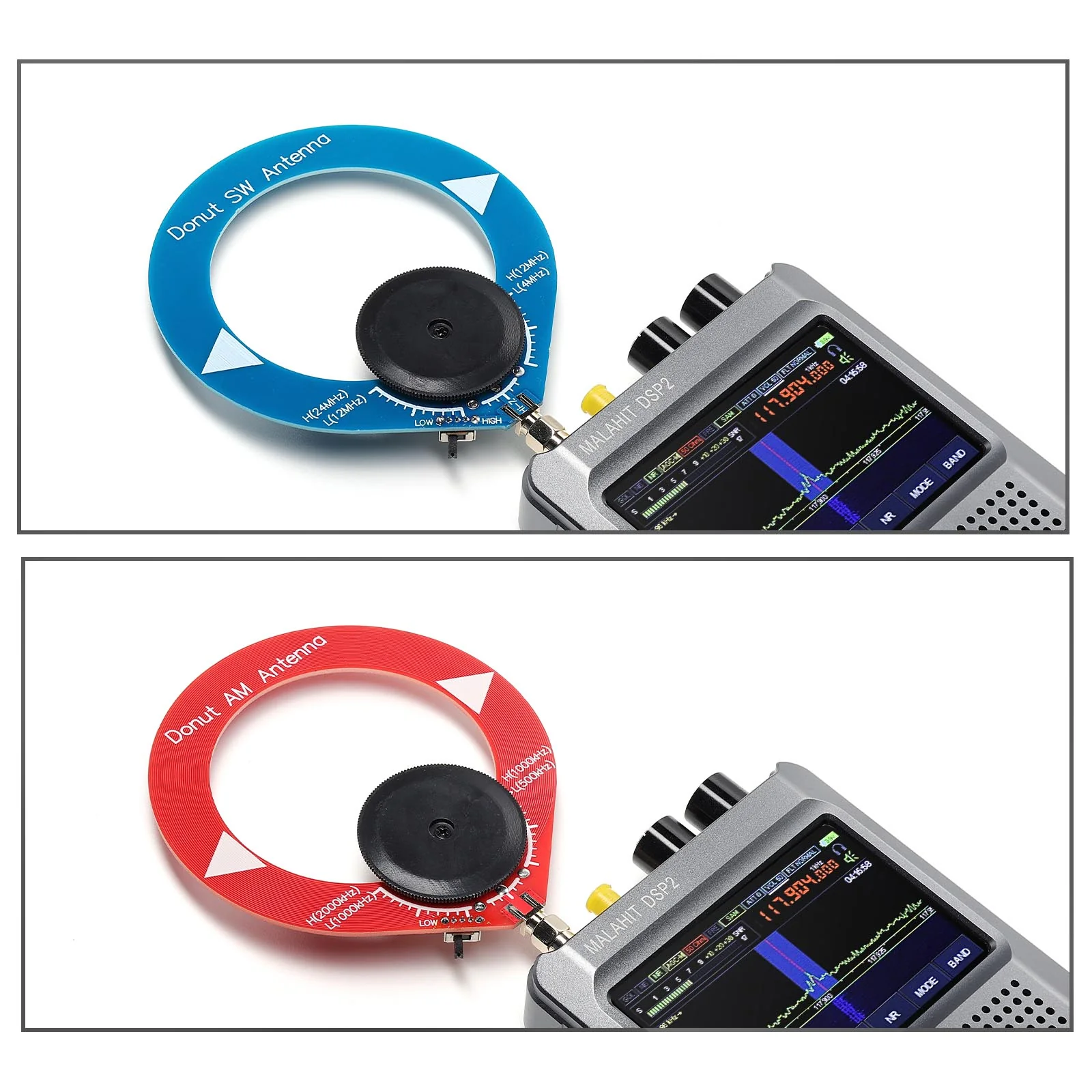 Raddy Donut MW SW Antenna | Portable Mini Loop | MW (500kHz-2000kHz) & SW (4MHz-24MHz) | SMA-Male | For Malahit DSP1/DSP2 - Image 4
