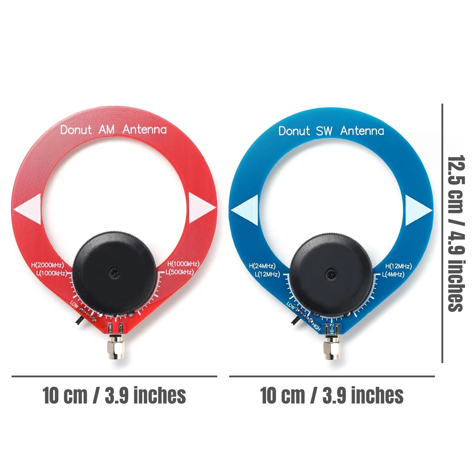 Raddy Donut MW SW Antenna | Portable Mini Loop | MW (500kHz-2000kHz) & SW (4MHz-24MHz) | SMA-Male | For Malahit DSP1/DSP2 - Image 5