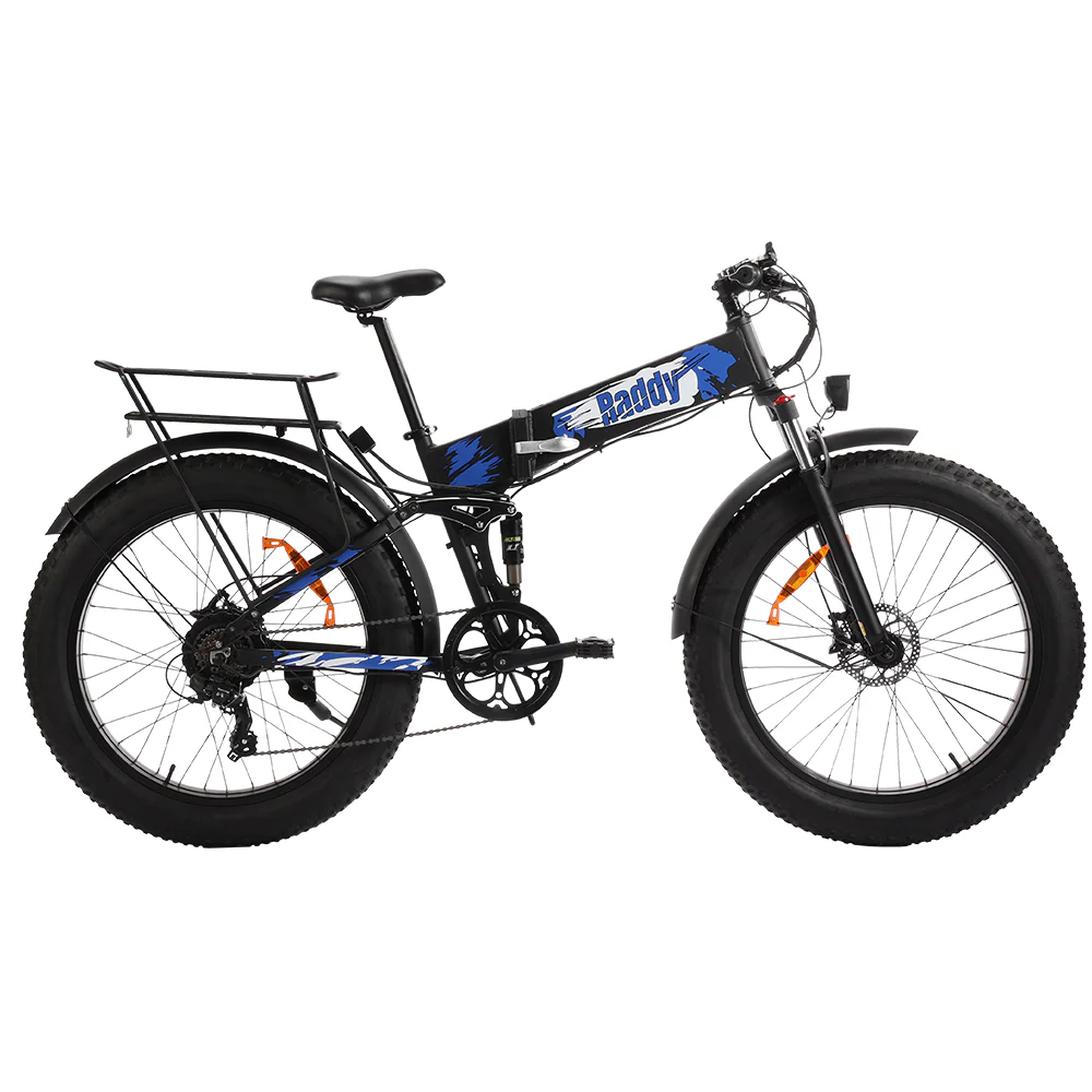 Raddy eTrail Terra Folding Electric Bike | 750W | Fat Tire | 48V Battery | 60 Miles 7 Speed | Dual Battery Design [DISCONTINUED] - Image 2