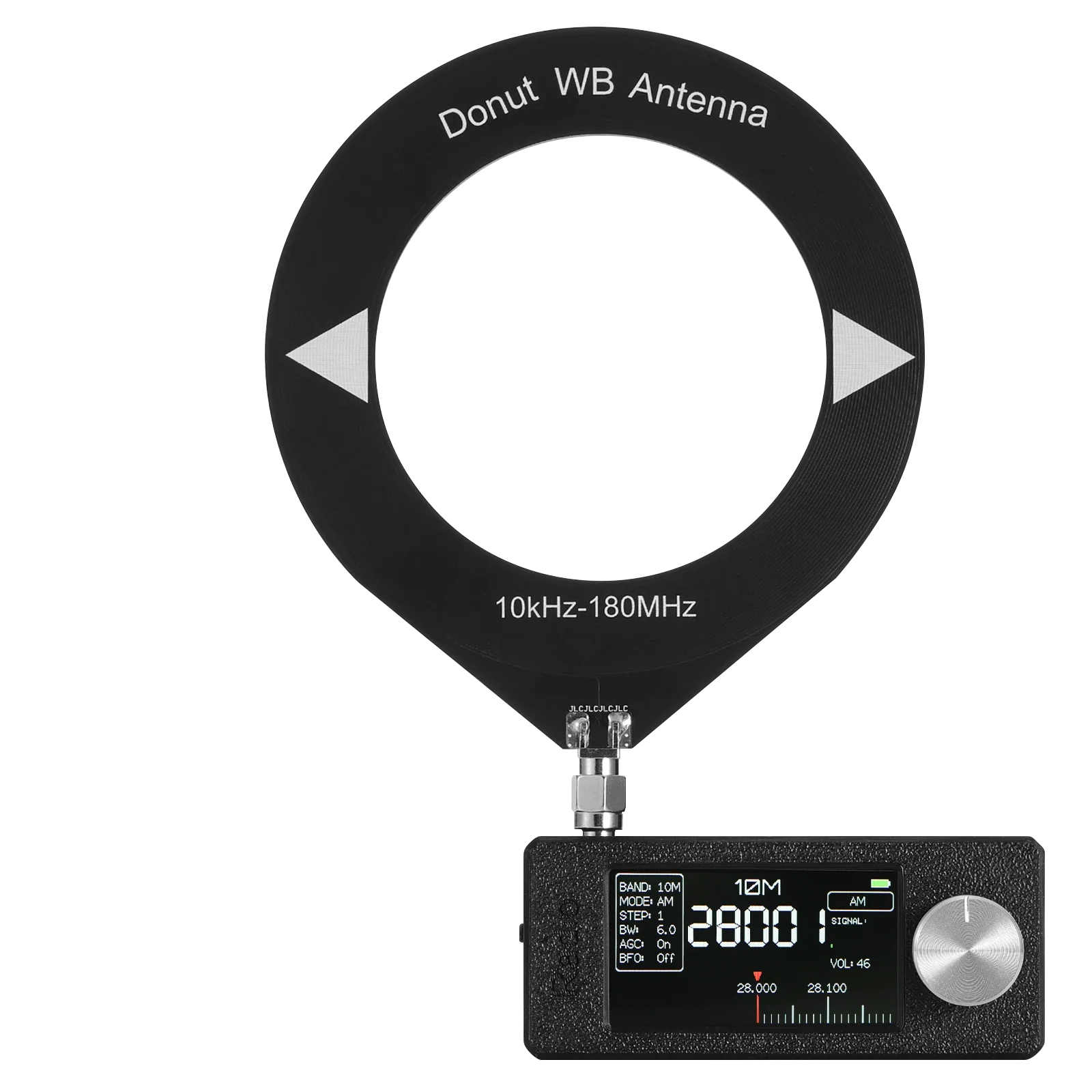 Raddy Mini Radio All-Band DSP Radio | Si4732 Chip | FM/SW/MW/VHF/CB Receiver | LSB/USB Modes | Headphone Amplifier | 1.9" Color Screen | Pocket Size | Firmware Upgrade