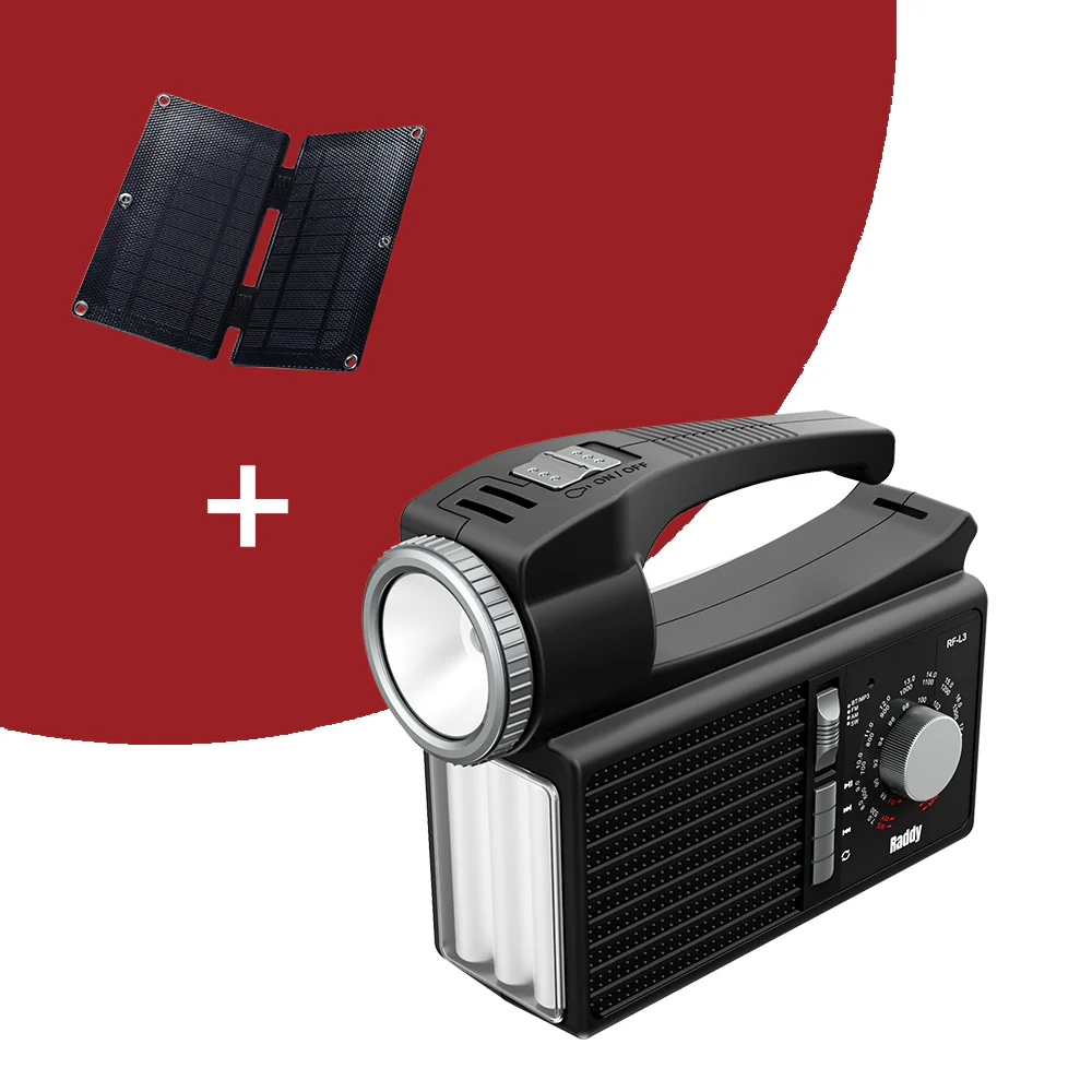 Raddy RF-L3 Portable Solar Generator | with Solar Panel | Flashlight  Music Player [DISCONTINUED] - Image 13