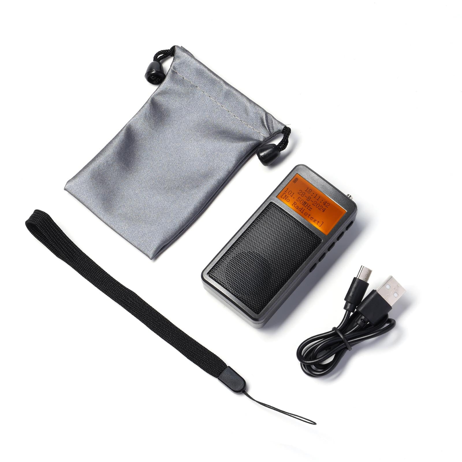 Raddy RF205 Portable FM Radio | BT 5.3| FM-to-BT Signal Output | Pocket Mini | Type-C Charging | Alarm Clock - Image 6