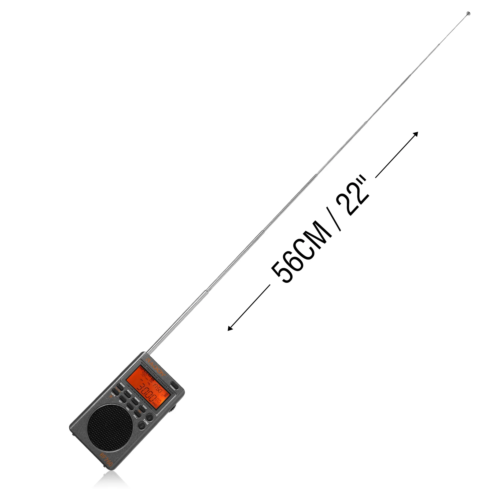 Raddy RF760 SSB Shortwave Radio FM AM SW CB VHF UHF WX AIR Marine Full Band Receiver | NOAA Alert | Rechargeable - Image 3