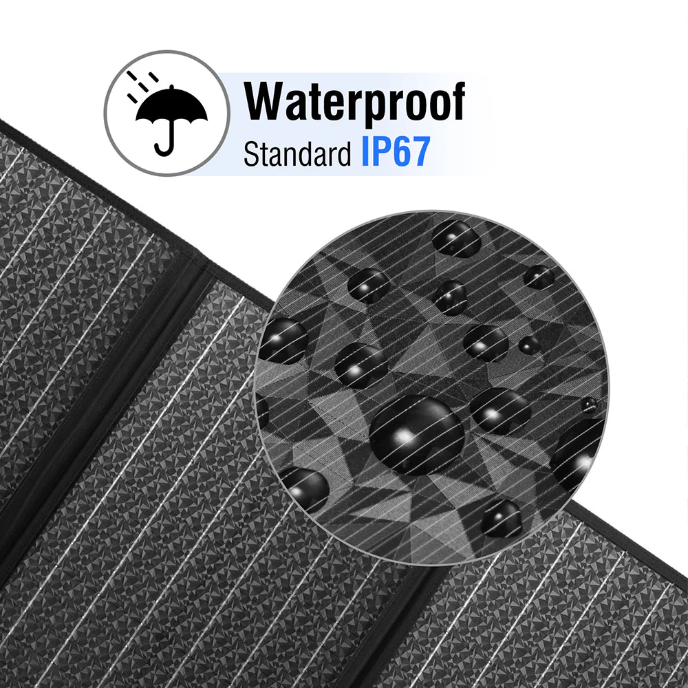 Raddy SP120 Foldable Solar Panel | 120W PV | DC/USB/QC3.0/Type-C | Solar Generator [DISCONTINUED] - Image 5