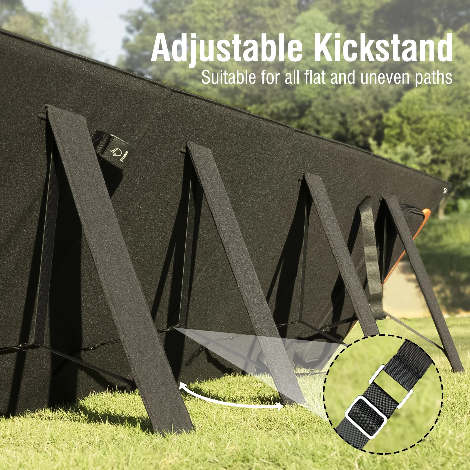 Raddy SP200 Foldable Solar Panel | 200W | IP67 Waterproof | USB & QC & MC4 Output | Adjustable Stand [DISCONTINUED] - Image 3