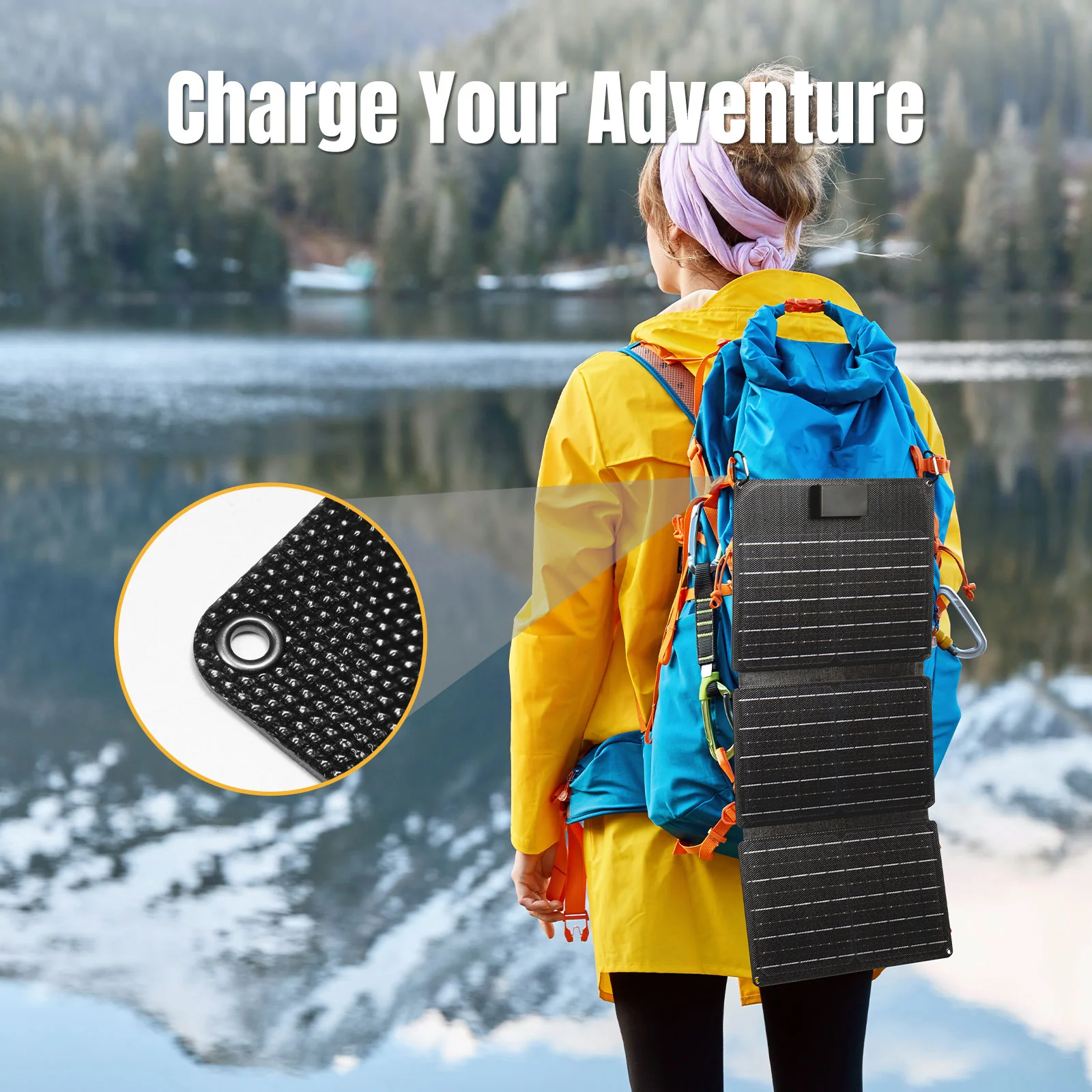 Raddy SP30 Solar Panel | 30W | Foldable Portable Charger | QC3.0 Fast Charging | USB Port Type-C - Image 5