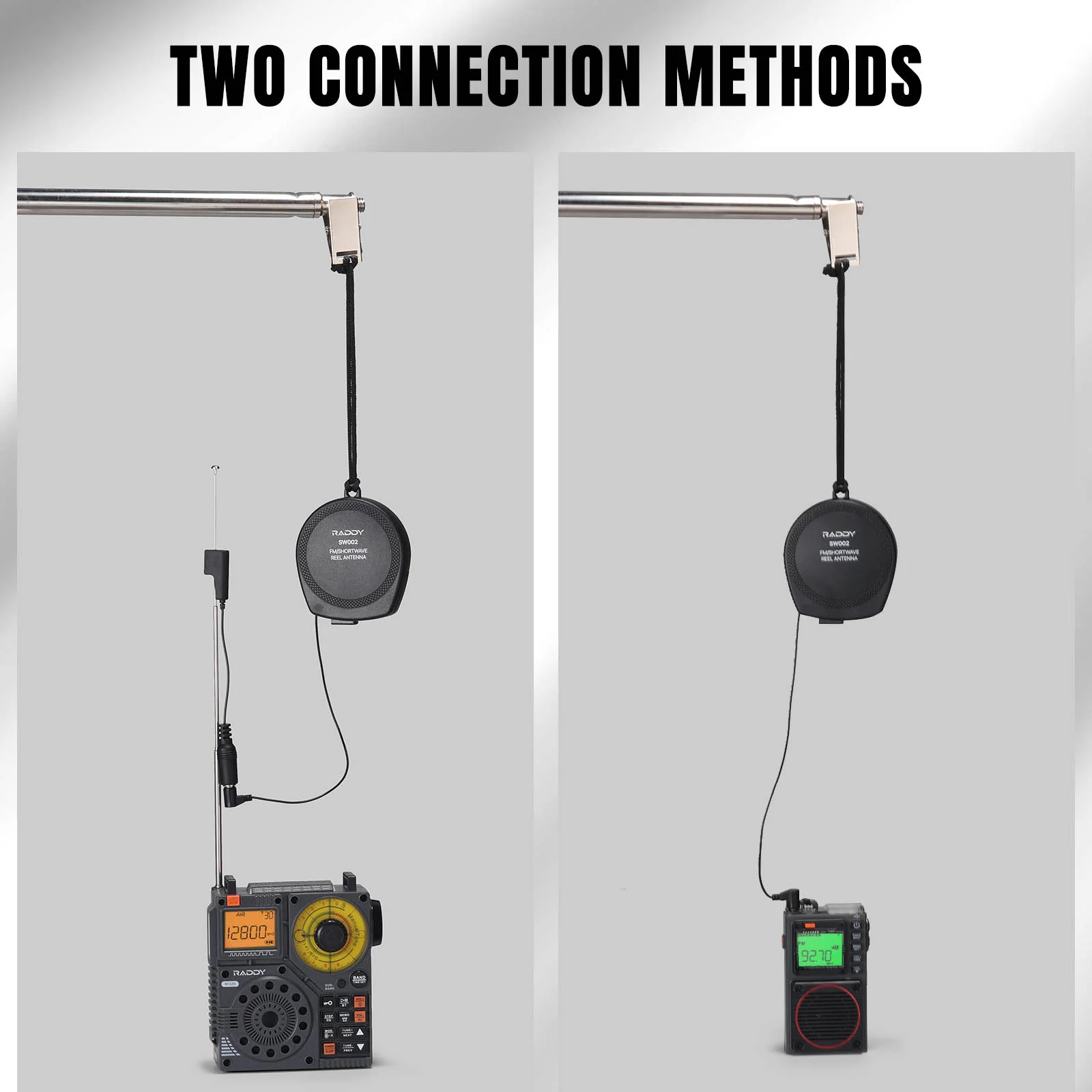 Raddy SW002 Reel Antenna | 23.6ft | Shortwave/FM | Increase Signal Reception | Compatible with all SW Radio, RF919,DSP2, RF320 - Image 4