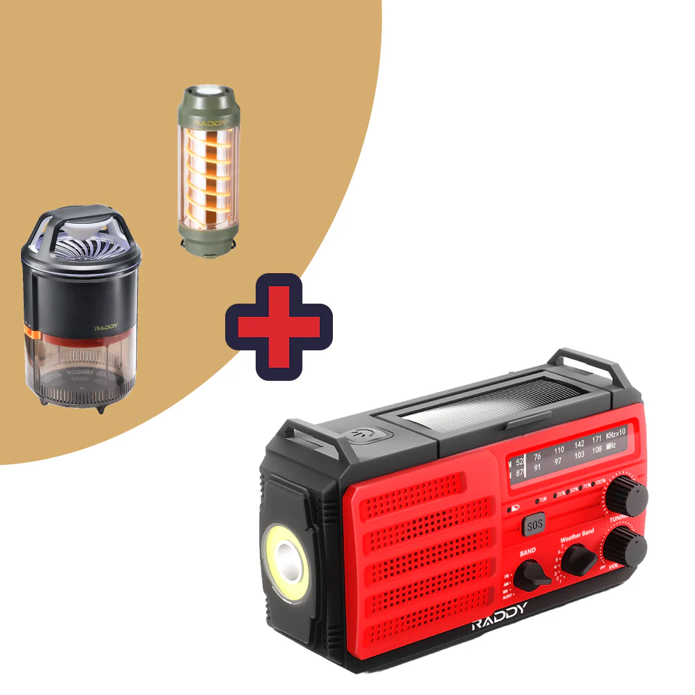 Raddy SW10 Emergency Radio | 10000mAh | AM FM NOAA | Flashlight SOS Alarm Compass Weather Radio - Image 10